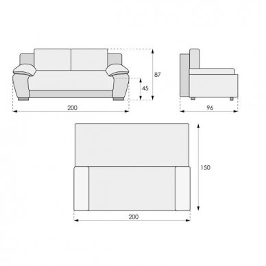 Sofa-lova BELLINI 10