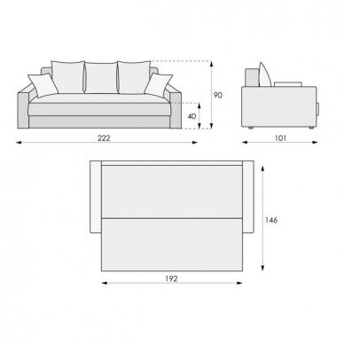 Sofa-lova SANTA 9